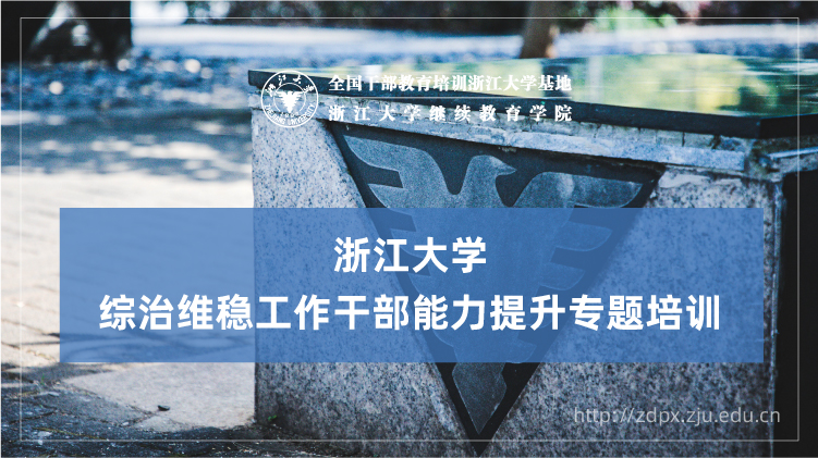 综治维稳工作干部能力提升专题培训班